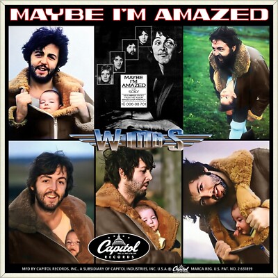7'' WINGS Maybe I'm Amazed / Soily PAUL McCARTNEY BEATLES CAPITOL 1976 like NEW!