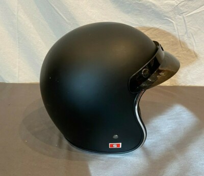 Fulmer AF V2 Matte Black Motorcycle helmet w/Visor Size Small 55