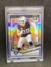 Maxx Crosby RARE SILVER REFRACTOR INVESTMENT CARD SSP PANINI OPTIC RAIDERS