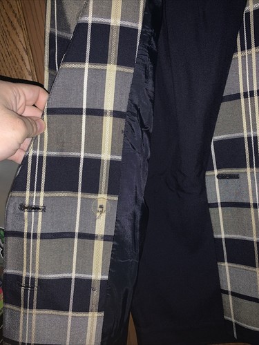Vintage Jacqueline Ferrar Skirt Suit Women's Size 10 Plaid Striped VTG Business - Picture 4 of 11