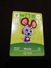 MOOSE ANIMAL CROSSING AMIIBO SERIES 2 CARD #157 TRACKED AU POST geniuine