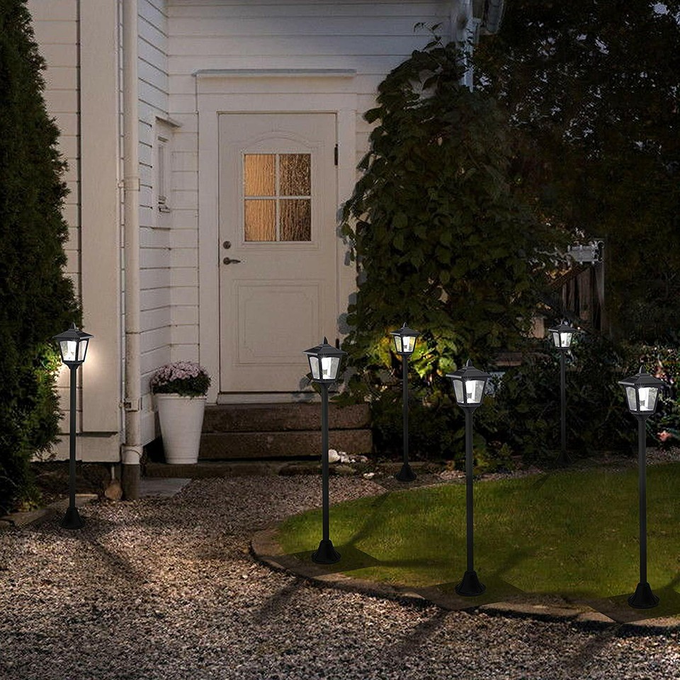 42'' Outdoor Solar Lamp Post Light Pole Street Lights Garden Yard ...