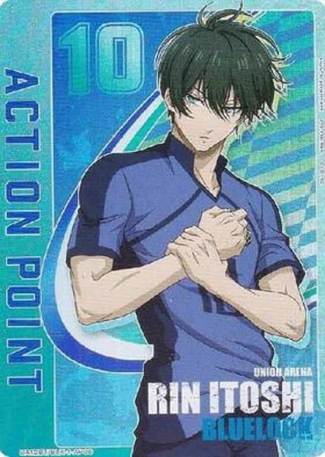 Union Arena Card Blue Lock Rin Itoshi Action Point AP Rare Union Arena Card Blue Lock Rin Itoshi Action Point AP Rare
