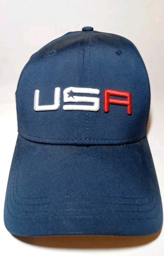 Ryder Cup Mütze Kappe tailliert Größe Lrg/XLrg blau USA Golf Logo 2018 NEW ERA
