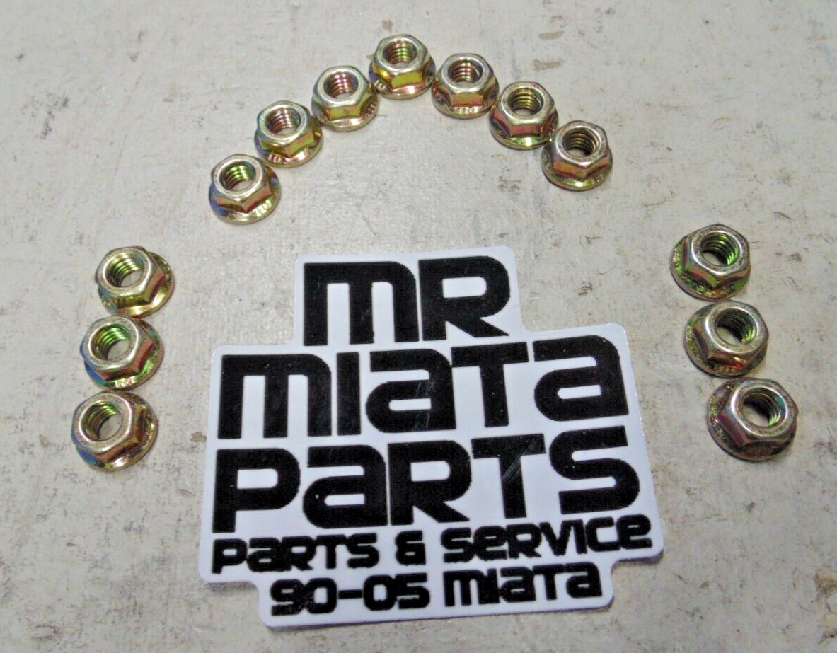 90-05 Mazda Miata Soft Top Rain Rail Retainer Nuts set NA NB 93 94
