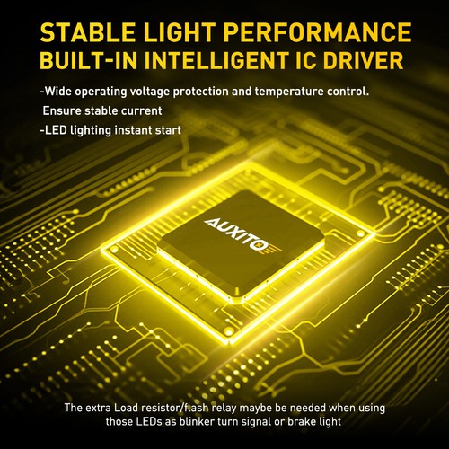 AUXITO 1156 LED Reverse Backup Light Super Bulbs Bright 6500K Canbus Error Free - Picture 8 of 14