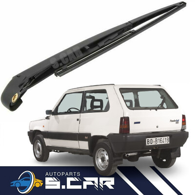 Active Dynamic Eleganza Braccio E Lama Tergicristallo Posteriore Per Fiat Panda Active/Dynamic/Eleganza 2004-2012 – Set Di Ricambio In Gomma Flessibile Set Braccio E Lama Tergicristallo