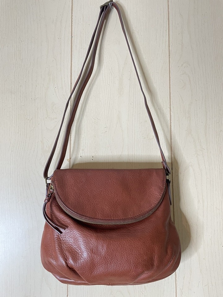 Margot Natalie Leather Fold Over Hobo Crossbody Bag 2196, MSRP 150 eBay