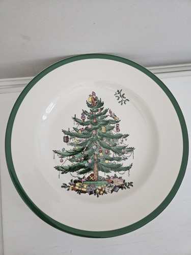 Spode Christmas Tree BUFFET SET 3 piece Vintage Dinner Plate Cup Saucer NIB - Picture 3 of 23