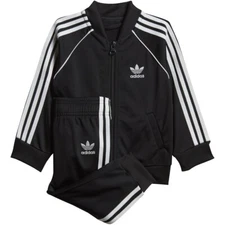 Adidas Kid's Unisex Originals SST Tracksuit Suit Black/White DV2820