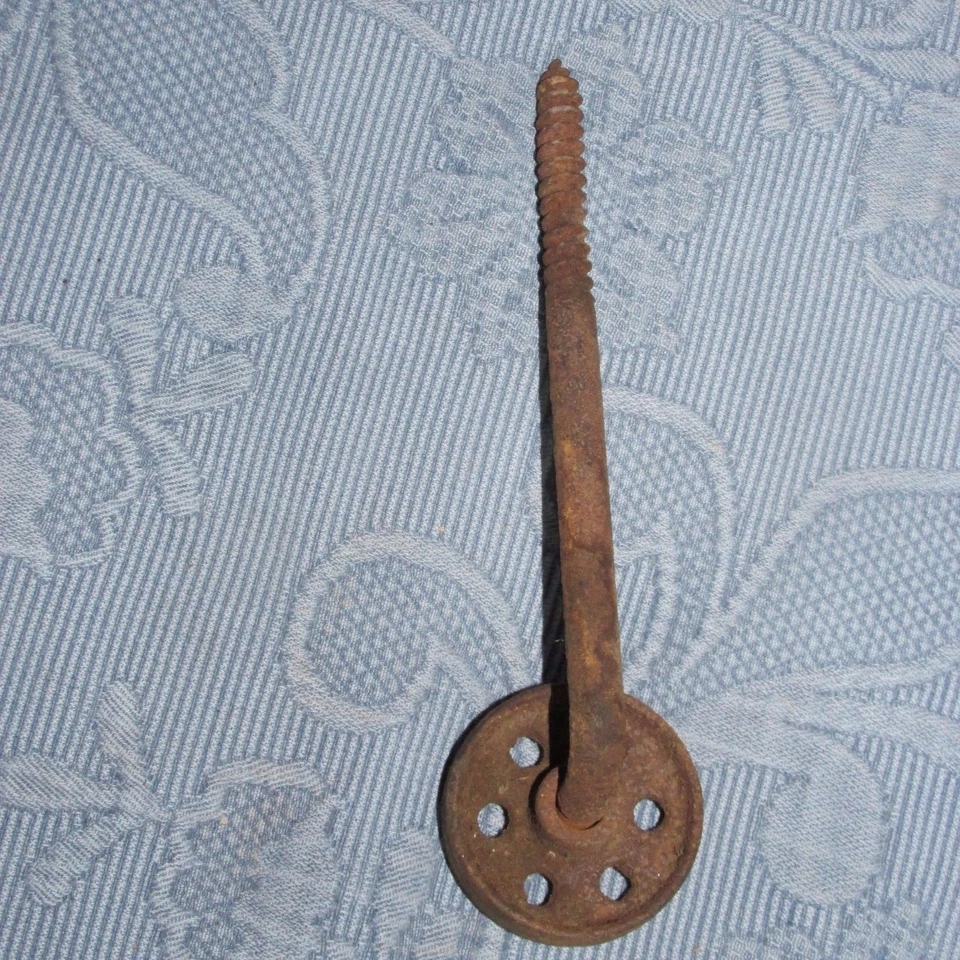 Rueda antigua victoriana para muebles de hierro fundido rueda de 2 1/4 pulgadas y tornillo adjunto Foto 2 de 4