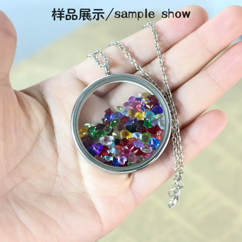 RUBYCA Metal Floating Charms Lot for DIY Glass Living Memory Locket Silver  Gold Color Mix 6