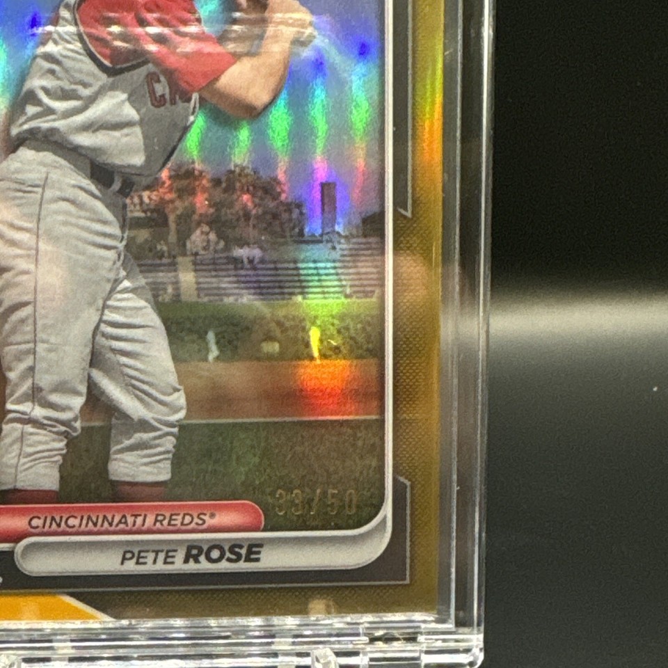 2024 Bowman Chrome Pete Rose 33/50 1st Bowman Retrofractor SSP BCP151