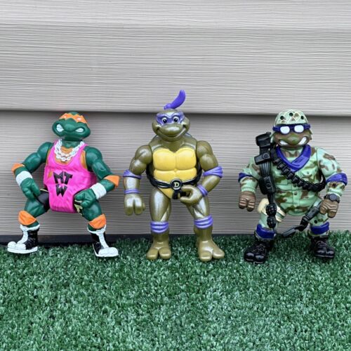 x28 Vintage Playmate Toys 1988-1992 Teenage Mutant Ninja Turtles Action Figures - Picture 8 of 12