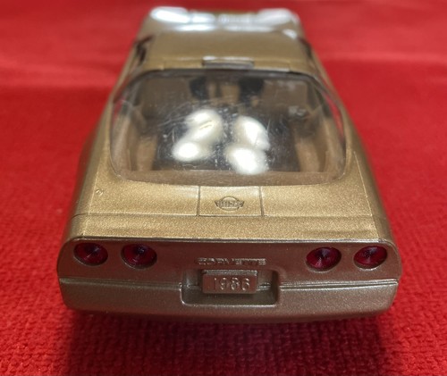 1986 Corvette Promo Plastic Model Beige Toy Car - Picture 11 of 12