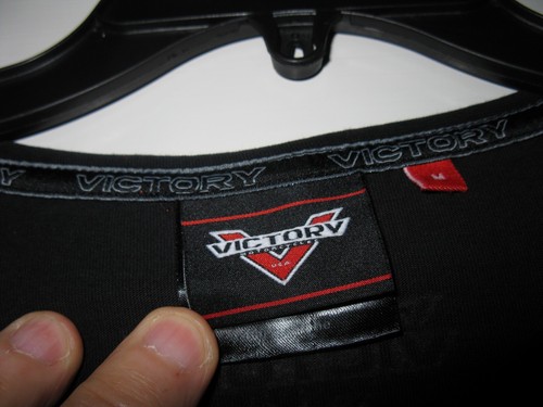 Victory Motorcycle USA tee shirt med ss 2 sided preowned - Picture 9 of 11