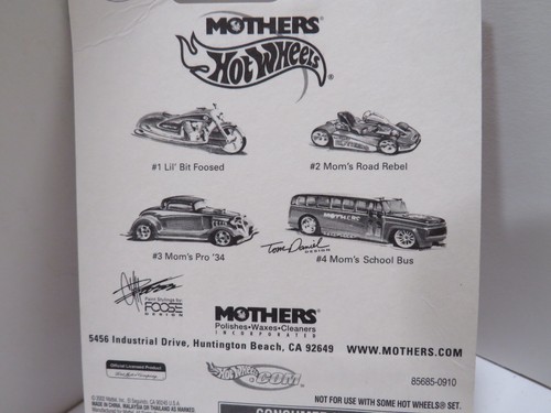 Mothers Hot Wheels Mom's Lil' Bit Foosed 2002 Motorcycle New In Pack - Picture 13 of 14