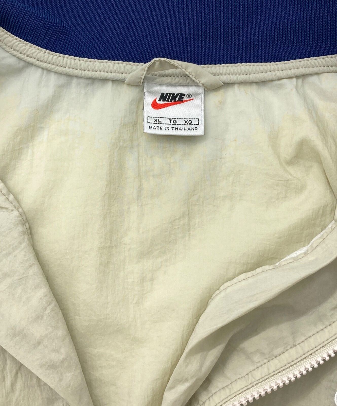 SACAI X NIKE Maglione NIKE anni 90 mezza zip nylon Taglia:XL Avorio Uomo