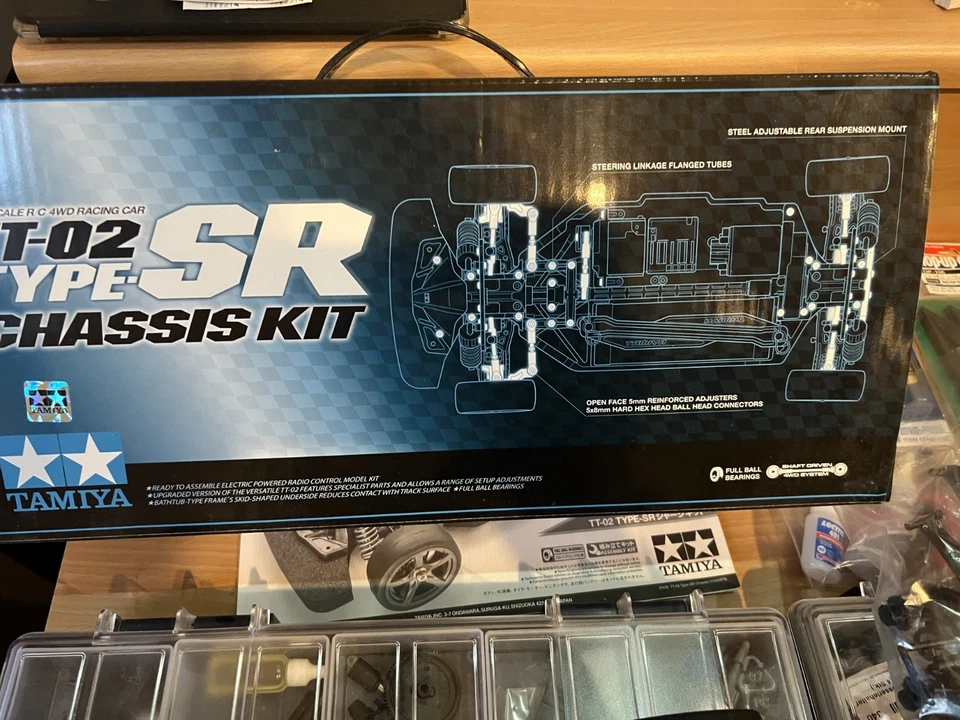 TT-02 Type-SR Chassis Tamiya 47439 + Ersatz + Teile + Tuning - Bild 2 von 4