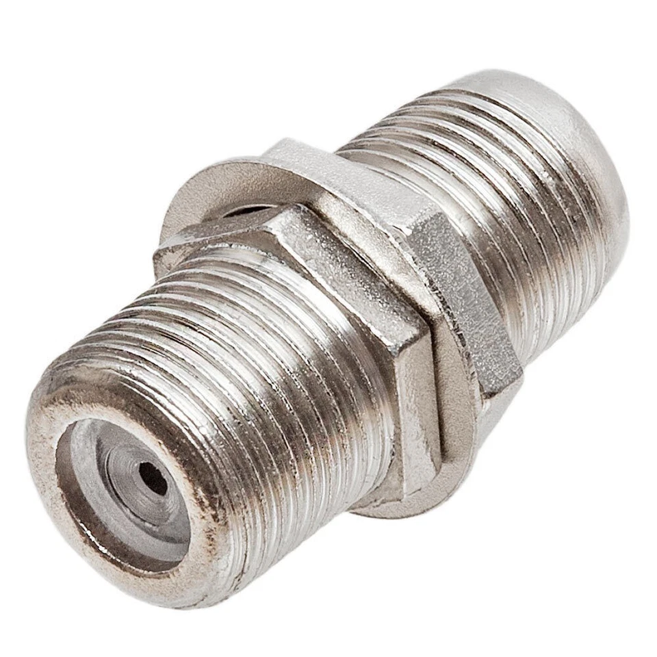 10 Pack F-Type Coupler Coaxial Screw F Type Cable Adapter Coax Connector M/M F/F - Image 3 of 4