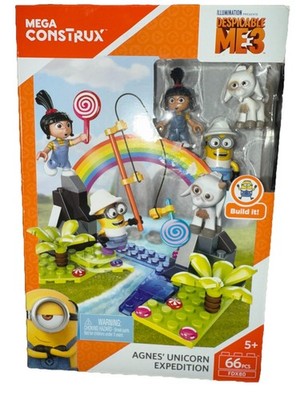 Mega Construx Despicable Me Agnes Unicorn Expedition Building Set 66 PC NIB