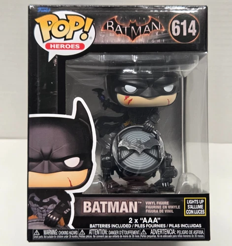 BATMAN Arkham Knight Funko POP! Heroes #614 Vinyl Figure Lights Up NEW IN STOCK