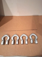 New 4-pack Road Armor Raw Aluminum Shackles No Pin New 4-pack Road Armor Raw Aluminum Shackles No Pin