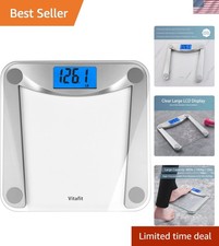 Precision 400lb Digital Bathroom Scale with Auto Step-On and Backlit Display