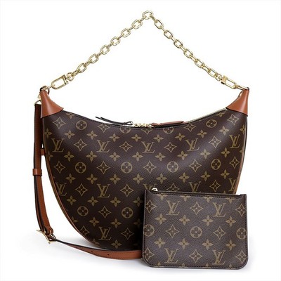 Louis Vuitton Loop Monogram Canvas Hobo Bag for Women for sale