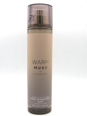 BATH & BODY WORKS WARM MUSK FRAGRANCE MIST BODY SPRAY 8 FL OZ