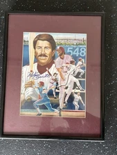 Mike Schmidt Autographed Framed Photograph 10x12 Philadelphia Phillies With COA