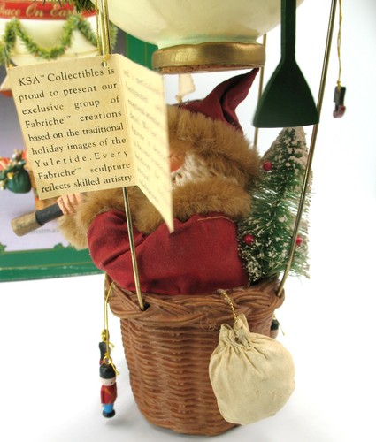 KSA Kurt Adler Fabriche Christmas Is in the Air Santa Balloon Large 14" W1590 - Picture 11 of 13