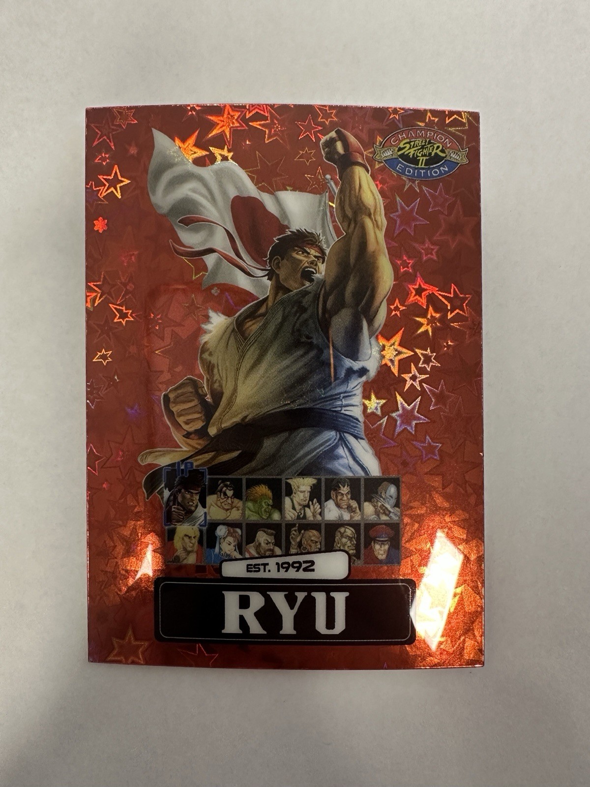 Street Fighter 2 Ryu Red Stars /100 PSA Promo Card