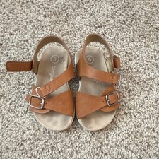 Cat Jack Brown Buckle Sandals Size 5 Unisex Baby Toddler Adjustable Strap