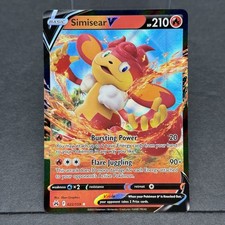 Simisear V Pokemon Card # 022/159 SWSH Crown Zenith NM