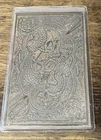 NVP + Reckless Metals 1 oz .999 Antiqued Silver Card Bar Skulls Death