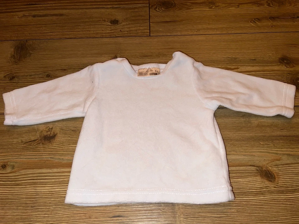 Baby Langarmshirt - Nikki - flauschig - weiß - Ergee - Grösss 62