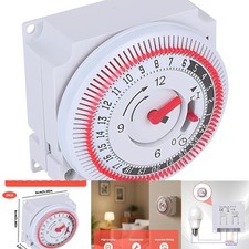 24 Hour Energy Saving Switch –Mechanical Immersion Heater Segment Timer Switc...