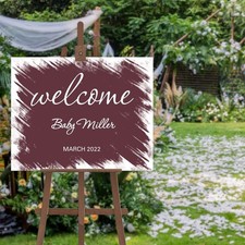 Simple Wedding Welcome Sign Personalized Wedding Sign Signage Custom Made Any...