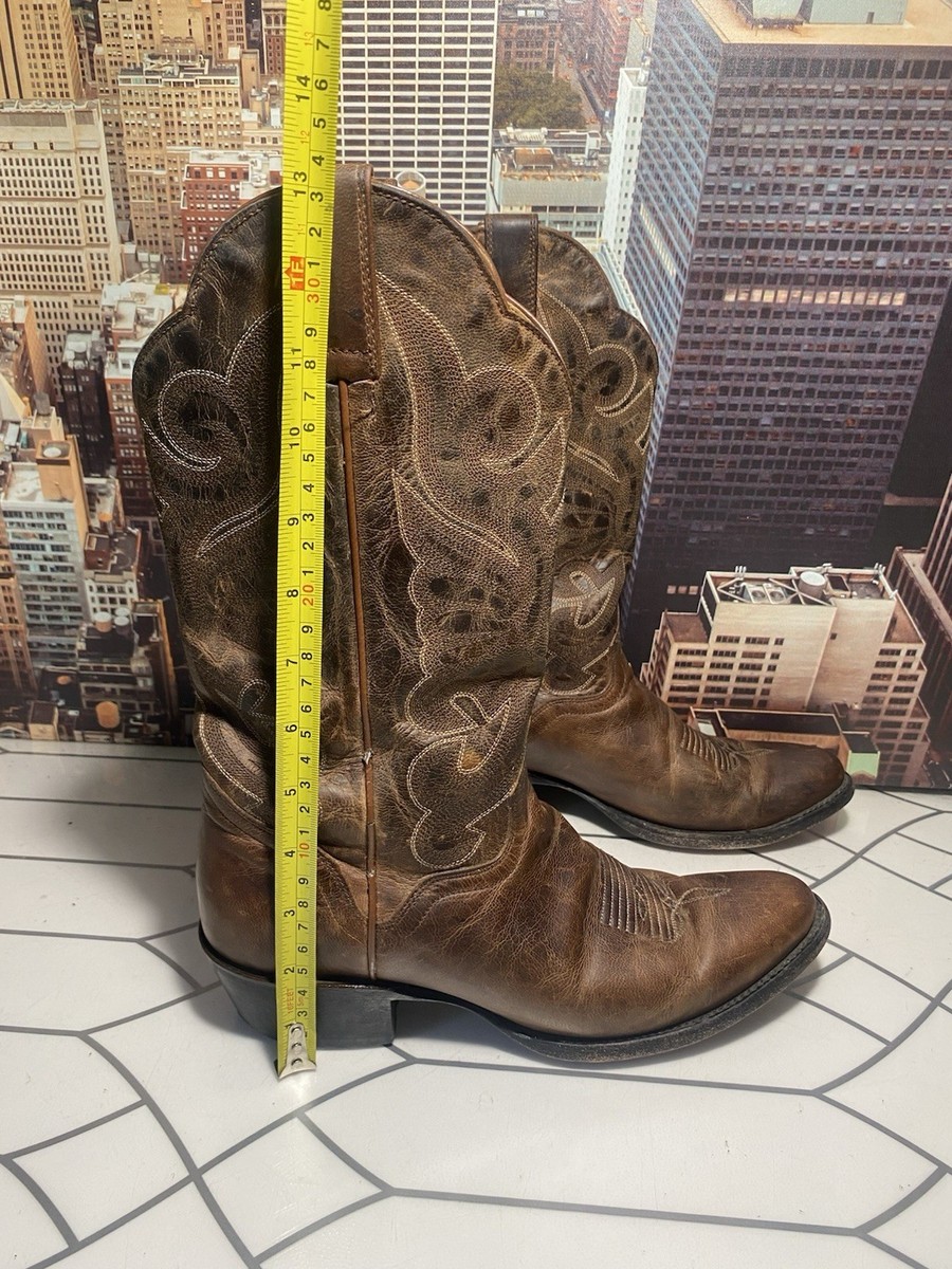 JB Dillon Cowboy Boots Women’s  8 B Genuine Goat Leather Western  Brown JBW2303 View 5
