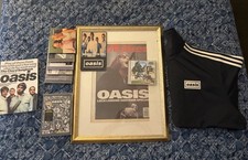 Oasis Memorabilia DVD, CDs, Liam Signed album Adidas Live 25 Track Top.