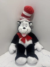 Build A Bear Workshop BAB Cat In The Hat Dr Seuss Plush 24" Bow Tie