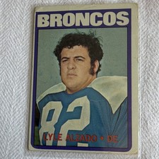 Topps 1972 Lyle Alzado #106 Denver Broncos Football Rookie Card. rookie card picture
