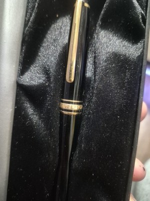 Mont Blanc Meisterstruck 14K NiB Ballpoint Pen Black Gold W Case
