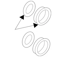 Genuine Audi Disc Brake Caliper Seal Kit 4H0-698-471