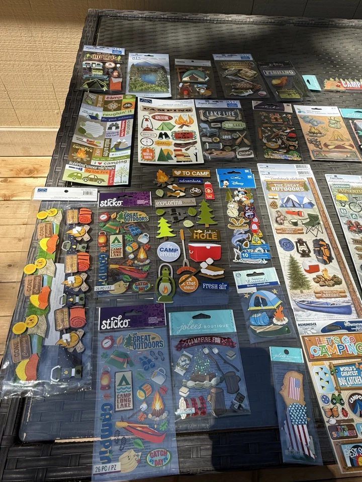 Lote de pegatinas 3D y recuerdos creativos desierto camping caza pesca NUEVO Foto 2 de 4