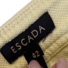 ESCADA vintage summer pale yellow  buttermilk  pants high waist tapered  size 42 — photo 6