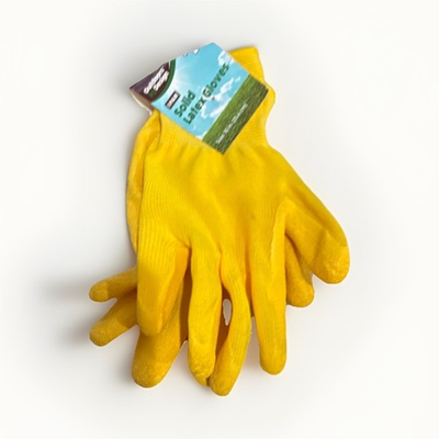 #ad #ad Gardenline Solid Coating Latex Gardening Gloves Yellow amp; Purple 10 in 2 Pack $20.00