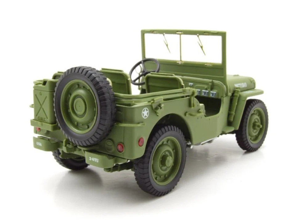Willys Jeep US Army Militairy Police 1944 grün Modellauto 1:18 American Diorama - Bild 2 von 4