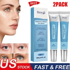 2Pack Firming Eye Serum for Rapid Reduces Under-Eye Bags, Wrinkles, Dark Circles